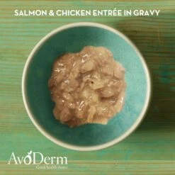 AvoDerm Natural Grain-Free Salmon & Chicken Entree In Gravy Canned Cat Food -Meow Meals 46686 PT2. AC SS1800 V1599082855