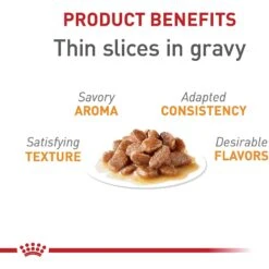 Royal Canin Feline Care Nutrition Hair & Skin Care Thin Slices In Gravy Canned Cat Food, 3-oz, Case Of 24 -Meow Meals 48737 PT2. AC SS1800 V1697757428