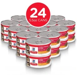 Hill's Science Diet Adult Light Liver & Chicken Entree Canned Cat Food 12 Hill's Science Diet Adult Light Liver & Chicken Entree Canned Cat Food -Meow Meals 48963 PT1. AC SS1800 V1585599398