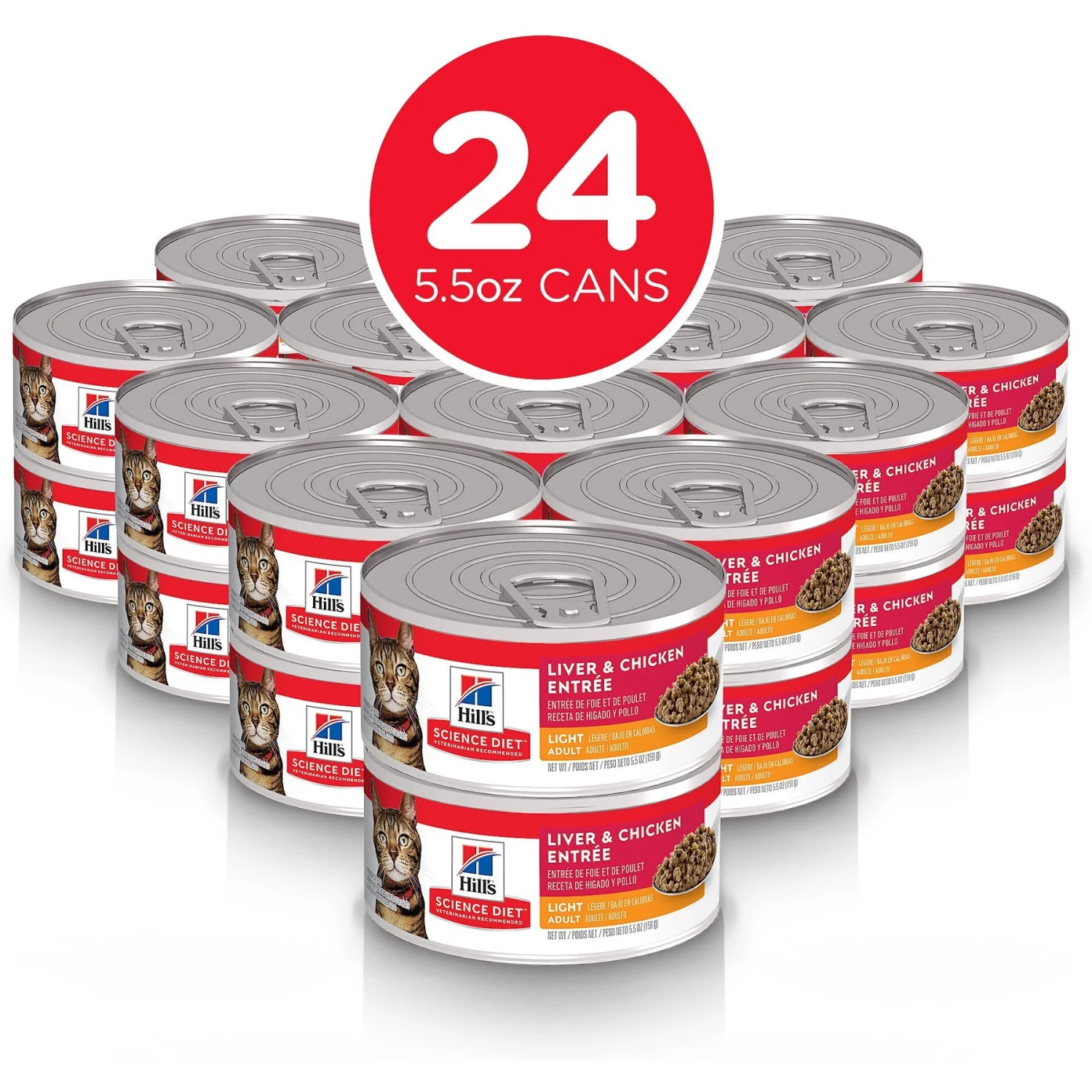 Hill's Science Diet Adult Light Liver & Chicken Entree Canned Cat Food 4 Hill's Science Diet Adult Light Liver & Chicken Entree Canned Cat Food - Image 2