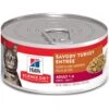 Hill's Science Diet Adult Savory Turkey Entree Canned Cat Food -Meow Meals 48968 Main. AC SS1800 V1590162957