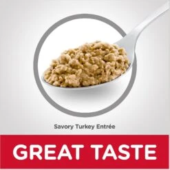 Hill's Science Diet Adult Savory Turkey Entree Canned Cat Food 16 Hill's Science Diet Adult Savory Turkey Entree Canned Cat Food -Meow Meals 48968 PT5. AC SS1800 V1598154096