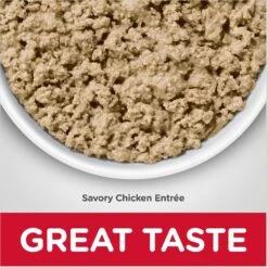 Hill's Science Diet Adult Hairball Control Savory Chicken Entree Canned Cat Food -Meow Meals 48978 PT5. AC SS1800 V1598155876