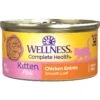 Wellness Complete Health Kitten Chicken Entree Recipe Natural Canned Cat Food -Meow Meals 49274 MAIN. AC SS1800 V1635434493
