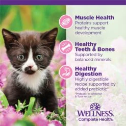 Wellness Complete Health Kitten Chicken Entree Recipe Natural Canned Cat Food -Meow Meals 49274 PT4. AC SS1800 V1690904775