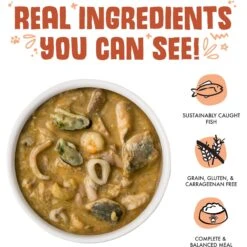 Weruva Marbella Paella With Mackerel, Shrimp & Mussels Grain-Free Canned Cat Food -Meow Meals 49306 PT2. AC SS1800 V1643068591