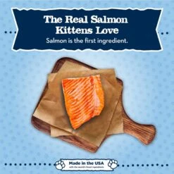 Blue Buffalo Baby Blue Healthy Growth Formula Grain-Free High Protein Salmon Recipe Kitten Wet Food, 3-oz Cans, Case Of 24 -Meow Meals 502278 PT2. AC SS1800 V1647639110