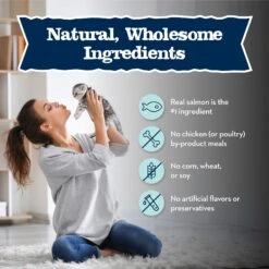 Blue Buffalo Baby Blue Healthy Growth Formula Grain-Free High Protein Salmon Recipe Kitten Wet Food, 3-oz Cans, Case Of 24 -Meow Meals 502278 PT5. AC SS1800 V1647639986