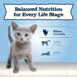 Blue Buffalo Baby Blue Healthy Growth Formula Grain-Free High Protein Salmon Recipe Kitten Wet Food, 3-oz Cans, Case Of 24 -Meow Meals 502278 PT7. AC SS1800 V1647638580