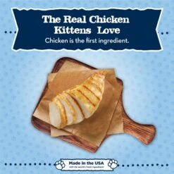 Blue Buffalo Baby Blue Healthy Growth Formula Grain-Free High Protein Chicken Recipe Kitten Wet Food, 3-oz Cans, Case Of 24 -Meow Meals 502302 PT2. AC SS1800 V1647639752
