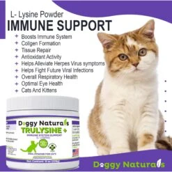 Pet Health Pharma Doggy Naturals Trulysine+ Powder Immune Supplement For Cats, 8-oz -Meow Meals 506058 PT6. AC SS1800 V1670517624
