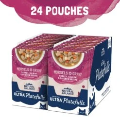 Natural Balance Platefulls Indoor Formula Turkey, Salmon & Chicken In Gravy Grain-Free Cat Food Pouches -Meow Meals 50932 PT3. AC SS1800 V1688567844