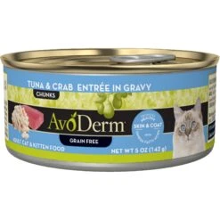 AvoDerm Natural Grain-Free Tuna & Crab Entree In Gravy Canned Cat Food