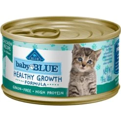 Blue Buffalo Baby Blue Healthy Growth Formula Grain-Free High Protein Chicken Recipe Kitten Wet Food, 3-oz Cans, Case Of 24 & Blue Buffalo Baby Blue Healthy Growth Formula Grain-Free High Protein Salmon Recipe Kitten Wet Food, 3-oz Cans, Case Of 24 -Meow Meals 515078 PT5. AC SS1800 V1649340462