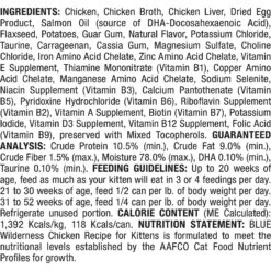 Blue Buffalo Wilderness Kitten Chicken Grain-Free Canned Cat Food -Meow Meals 51560 PT2. AC SS1800 V1646784986