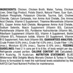 Blue Buffalo Wilderness Wild Delights Chicken & Turkey In Tasty Gravy Grain-Free Canned Cat Food -Meow Meals 51767 PT2. AC SS1800 V1646781986