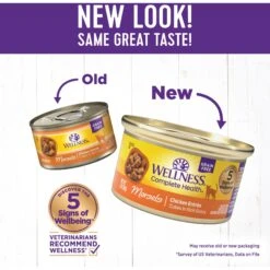 Wellness Morsels Chicken Entree Grain-Free Canned Cat Food -Meow Meals 52110 PT1. AC SS1800 V1695932955