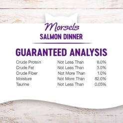 Wellness Cubed Salmon Dinner Morsels In Gravy Grain-Free Canned Cat Food -Meow Meals 52113 PT4. AC SS1800 V1636508791