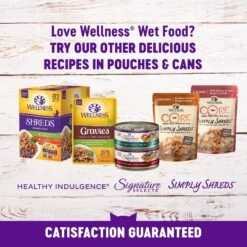 Wellness Cubed Salmon Dinner Morsels In Gravy Grain-Free Canned Cat Food -Meow Meals 52113 PT6. AC SS1800 V1636500120