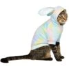Frisco Wash Effect Bunny Ear Hoodie -Meow Meals 521374 MAIN. AC SS1800 V1699653752