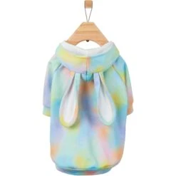 Frisco Wash Effect Bunny Ear Hoodie -Meow Meals 521374 PT3. AC SS1800 V1699653751