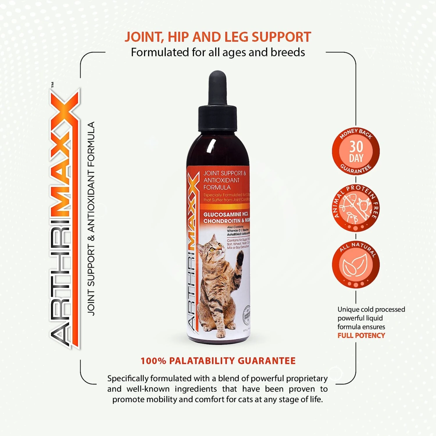 Animal Nutritional Products ArthriMAXX Liquid Joint Support & Antioxdant Cat Supplement, 6-oz Bottle 9 Animal Nutritional Products ArthriMAXX Liquid Joint Support & Antioxdant Cat Supplement, 6-oz Bottle - Image 7