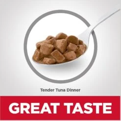 Hill's Science Diet Adult 7+ Tender Tuna Dinner Canned Cat Food -Meow Meals 52769 PT2. AC SS1800 V1598147168