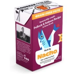 Made By Nacho Sustainably-Caught Pollock & Salmon Recipe In Bone Broth Pate Wet Cat Food -Meow Meals 532822 PT1. AC SS1800 V1651935793