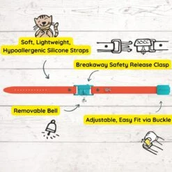 Kittyrama Kitten Breakaway Adjustable With Bell Cat Collar -Meow Meals 534390 PT3. AC SS1800 V1657658786