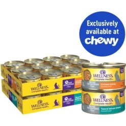 Wellness Complete Health Age Advantage Grain-Free Variety Pack Wet Cat Food, 3-oz Can, Case Of 24 -Meow Meals 548950 PT1. AC SS1800 V1657748945