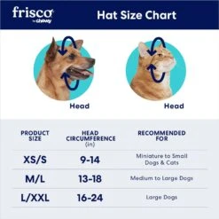 Frisco Blue Ocean Waves 30 + UPF Dog & Cat Beach Cap -Meow Meals 556182 PT1. AC SS1800 V1677530964