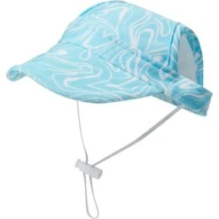 Frisco Blue Ocean Waves 30 + UPF Dog & Cat Beach Cap -Meow Meals 556182 PT4. AC SS1800 V1675714036