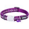 Red Dingo Daisy Chain Nylon Breakaway Cat Collar With Bell -Meow Meals 57564 MAIN. AC SS1800 V1684887801