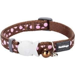 Red Dingo Spots Nylon Breakaway Cat Collar With Bell