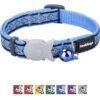 Red Dingo Nylon Reflective Breakaway Cat Collar With Bell -Meow Meals 57577 MAIN. AC SS1800 V1684886493
