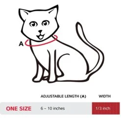 Red Dingo Nylon Breakaway Kitten Collar -Meow Meals 57592 PT5. AC SS1800 V1684886528