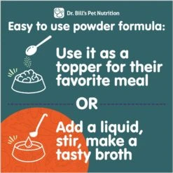 Dr. Bill's Pet Nutrition Feline Digestive Support Cat Supplement Powder, 60-gm Pouch -Meow Meals 577462 PT4. AC SS1800 V1674241212