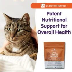 Dr. Bill's Pet Nutrition Feline Health Defense Cat Supplement Powder, 60-gm Pouch -Meow Meals 577478 PT6. AC SS1800 V1674237086