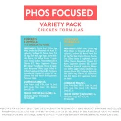 Weruva Wx Phos Focused Chicken Variety Pack Grain-Free Wet Cat Food, 3-oz Can, Case Of 12 -Meow Meals 578142 PT4. AC SS1800 V1684347963