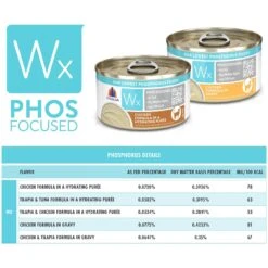 Weruva Wx Phos Focused Chicken Variety Pack Grain-Free Wet Cat Food, 3-oz Can, Case Of 12 -Meow Meals 578142 PT6. AC SS1800 V1684172468