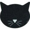 ORE Pet Recycled Rubber Black Cat Face Placemat -Meow Meals 58416. AC SS1800 V1460478784