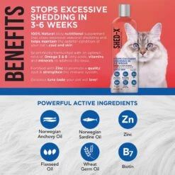 Shed-X Dermaplex Shed Control Nutritional Supplement For Cats -Meow Meals 58596 PT2. AC SS1800 V1635896161