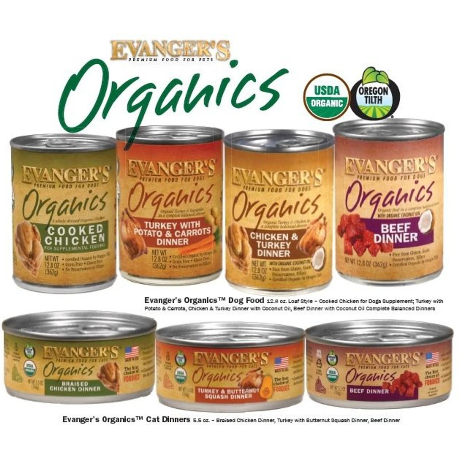 Evanger's Organics Turkey & Butternut Squash Dinner Canned Cat Food 5 Evanger's Organics Turkey & Butternut Squash Dinner Canned Cat Food - Image 3