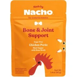 Made By Nacho Bone & Joint Support Cage-Free Chicken Puree With Bone Broth Wet Cat Food Topper & Made By Nacho Immune Support Cage-Free Chicken Puree With Bone Broth Wet Cat Food Topper -Meow Meals 606078 PT1. AC SS1800 V1660160804