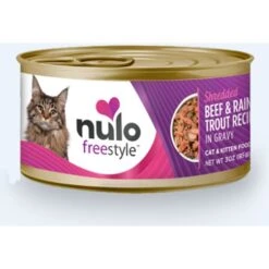 Nulo Freestyle Shredded Beef & Rainbow Trout In Gravy Grain-Free Canned Cat & Kitten Food & Nulo Freestyle Shredded Turkey & Halibut In Gravy Grain-Free Canned Cat Food -Meow Meals 607758 PT1. AC SS1800 V1660843280