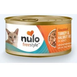 Nulo Freestyle Shredded Beef & Rainbow Trout In Gravy Grain-Free Canned Cat & Kitten Food & Nulo Freestyle Shredded Turkey & Halibut In Gravy Grain-Free Canned Cat Food -Meow Meals 607758 PT5. AC SS1800 V1660843673