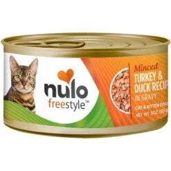 Nulo Freestyle Minced Turkey & Duck In Gravy Grain-Free Canned Cat & Kitten Food & Nulo Freestyle Shredded Beef & Rainbow Trout In Gravy Grain-Free Canned Cat & Kitten Food -Meow Meals 607926 PT1. AC SS1800 V1660915948