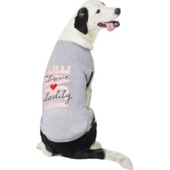 Frisco I Love Daddy Heart Dog & Cat T-Shirt -Meow Meals 608262 PT3. AC SS1800 V1676585958