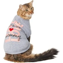 Frisco I Love Mommy Heart Dog & Cat T-Shirt -Meow Meals 608382 PT2. AC SS1800 V1676644967