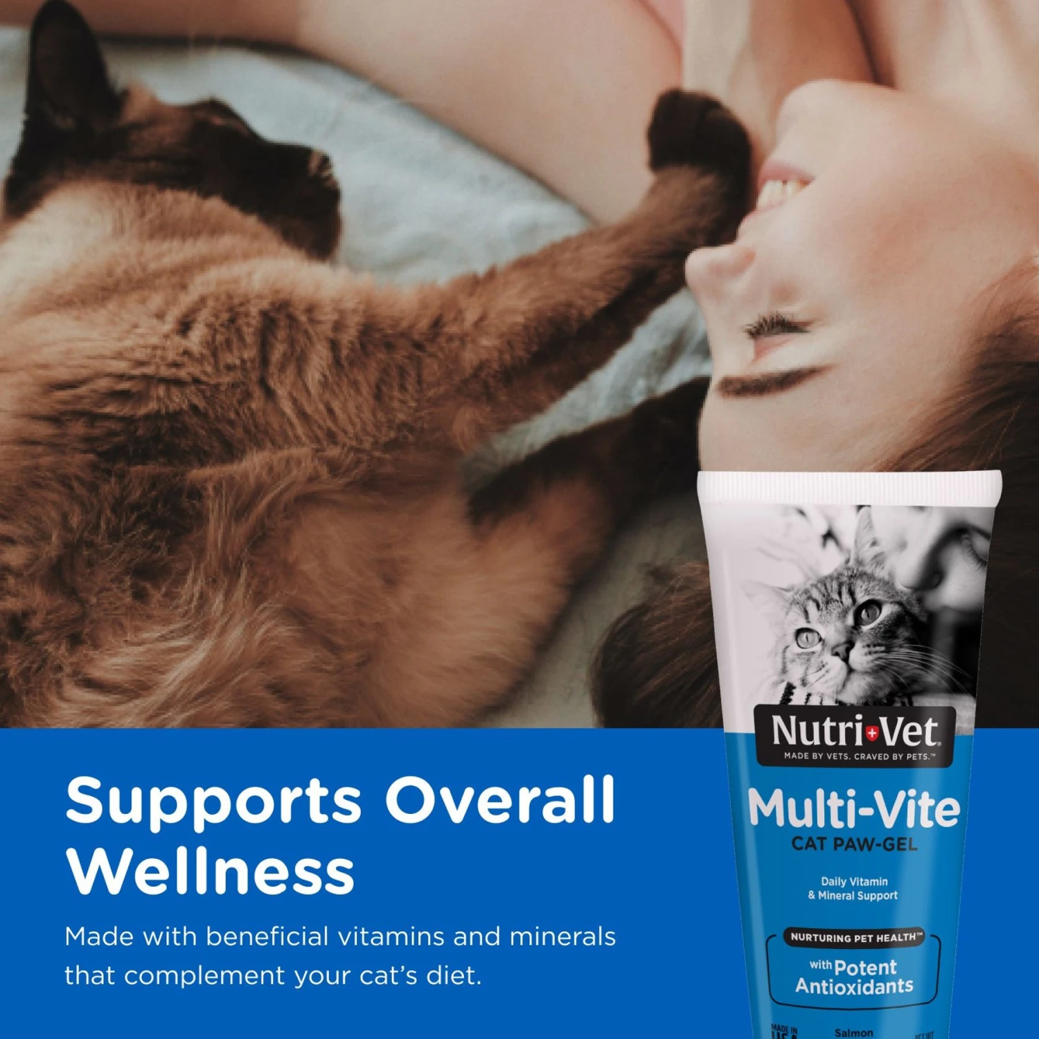 Nutri-Vet Multi-Vite Salmon Flavored Gel Multivitamin For Cats 4 Nutri-Vet Multi-Vite Salmon Flavored Gel Multivitamin For Cats - Image 2